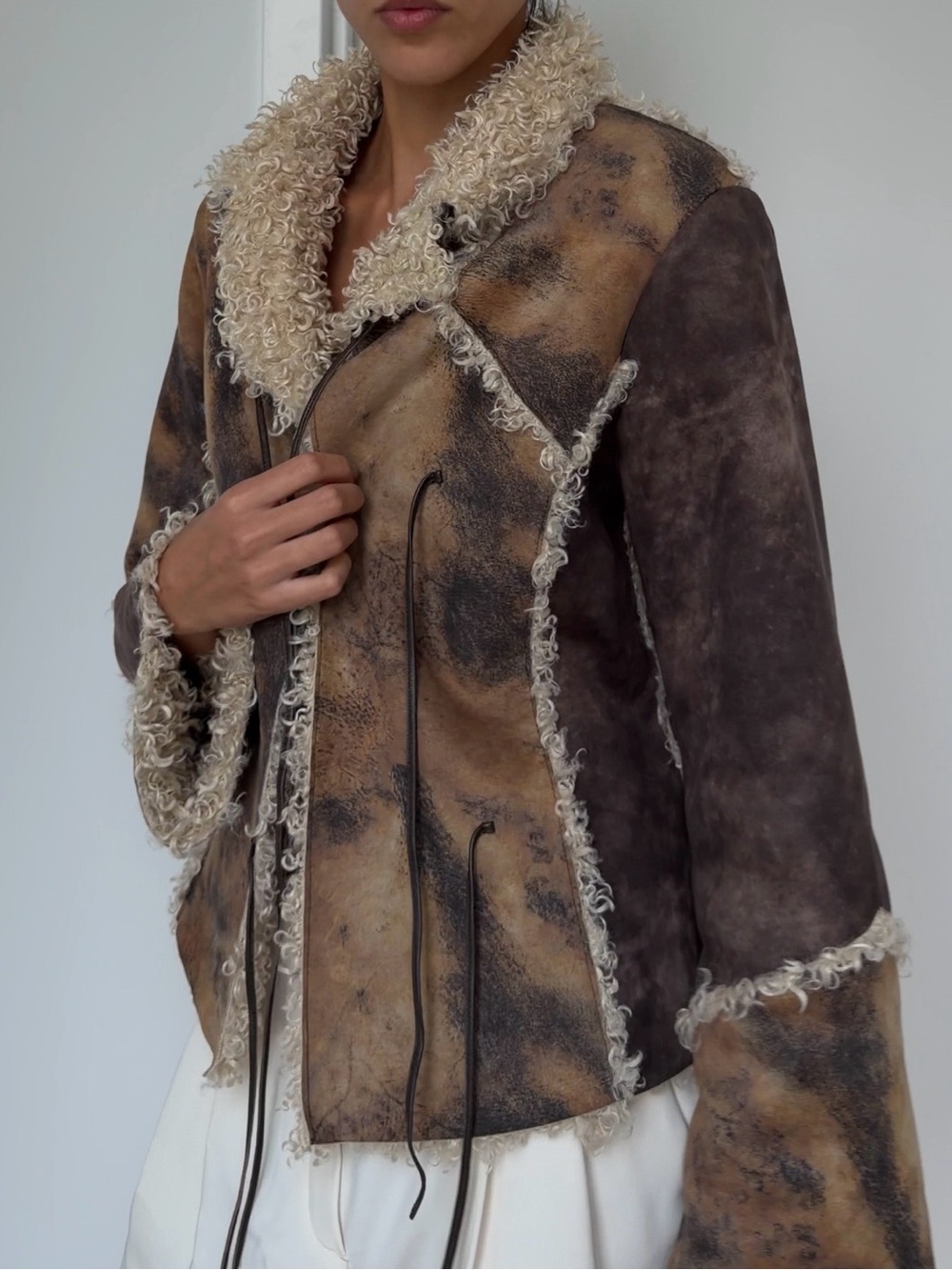 Charlotte Simone one of a kind faux shearling jacket - Picture 2 of 4